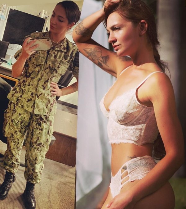 Beautiful Sexy Hot Girls Uniform Photos Military Monday Insta: Sexy edition of Military (68 Photos) 156