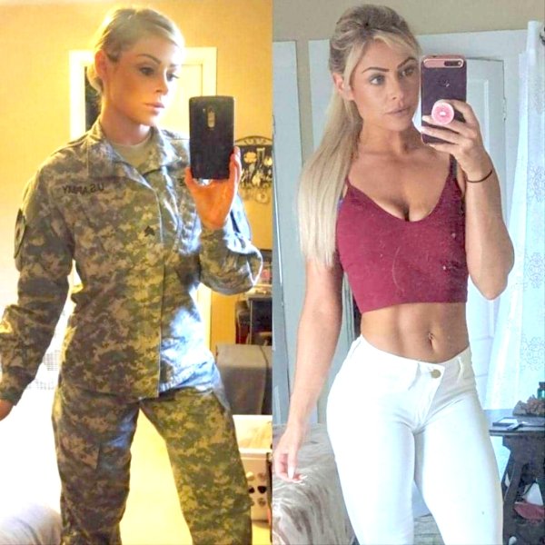 Beautiful Sexy Hot Girls Uniform Photos Military Monday Insta: Sexy edition of Military (68 Photos) 249