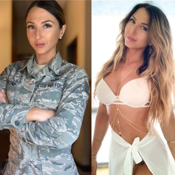 Beautiful Sexy Hot Girls Uniform Photos Military Monday Insta: Sexy edition of Military (68 Photos) 202