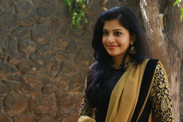 Sshivada Tamil Actress Looking Cute In Black Dress 8