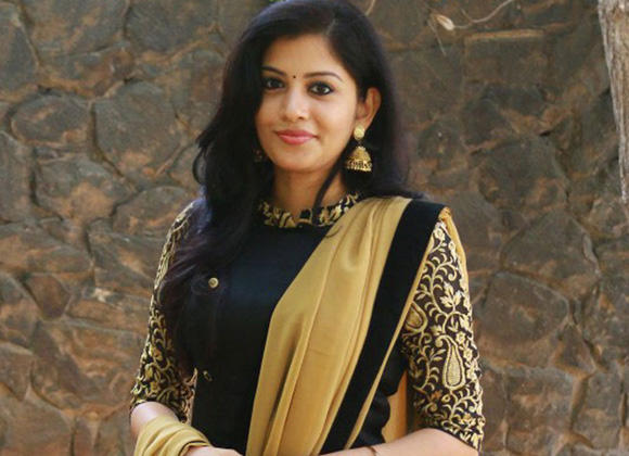 Sshivada Tamil Actress Looking Cute In Black Dress 9