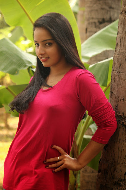 Malayalam Actress Malavika Menon Pics In Pink Dress 6