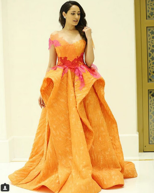 Actress Pragya Jaiswal Looking Stunning Pics In Long Dress 85