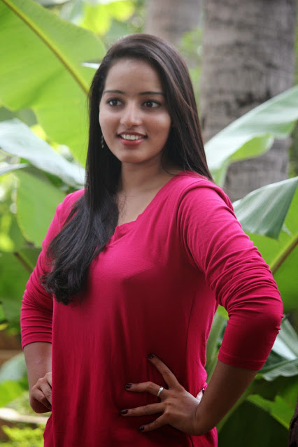 Malayalam Actress Malavika Menon Pics In Pink Dress 8