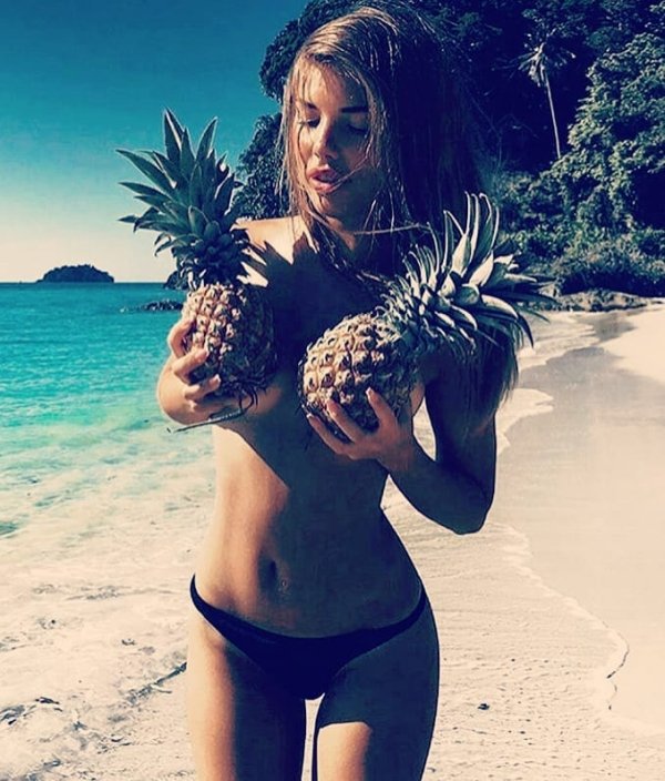 Many Sexy girls and pineapples are a tasty combination (49 Photos) 25
