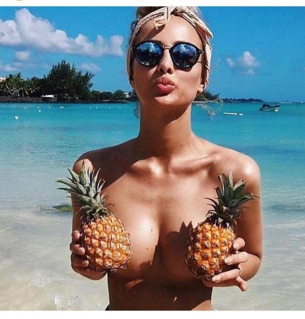 Many Sexy girls and pineapples are a tasty combination (49 Photos) 49