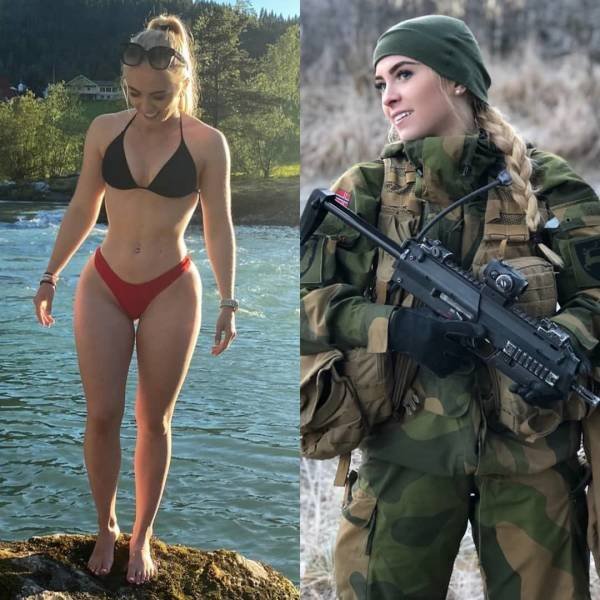68 Sexy Girls In Uniforms VS. Without Them 13