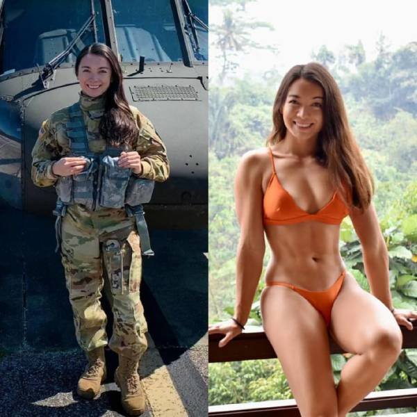 68 Sexy Girls In Uniforms VS. Without Them 18