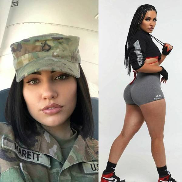 68 Sexy Girls In Uniforms VS. Without Them 42