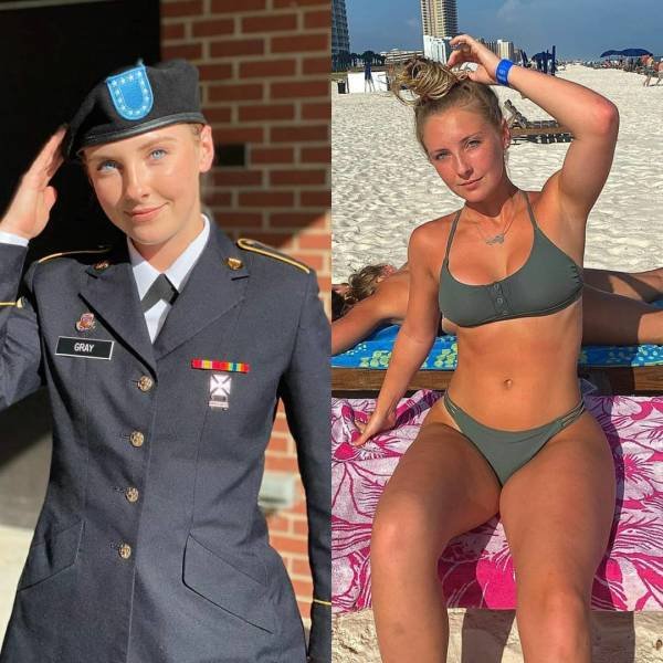 68 Sexy Girls In Uniforms VS. Without Them 63