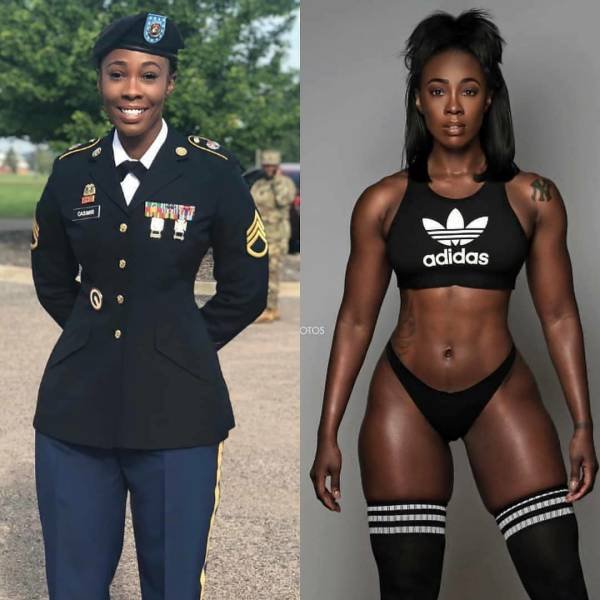 68 Sexy Girls In Uniforms VS. Without Them 65