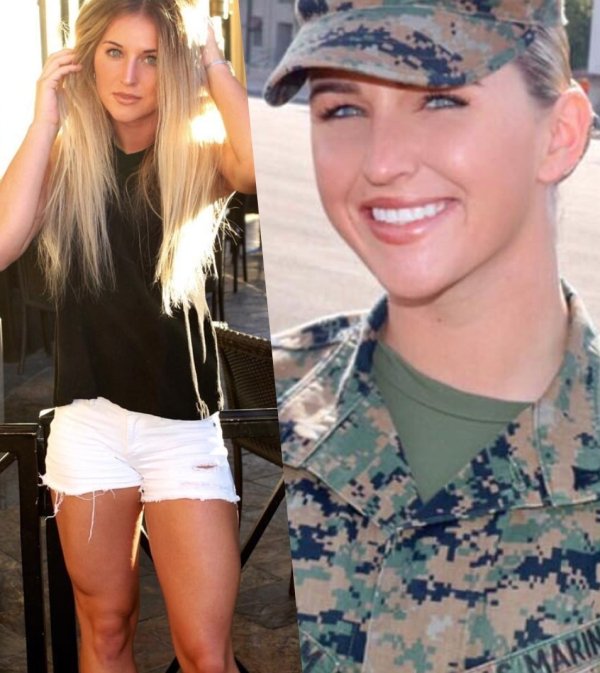 45 Sexy Girls With VS. Without Uniforms 20