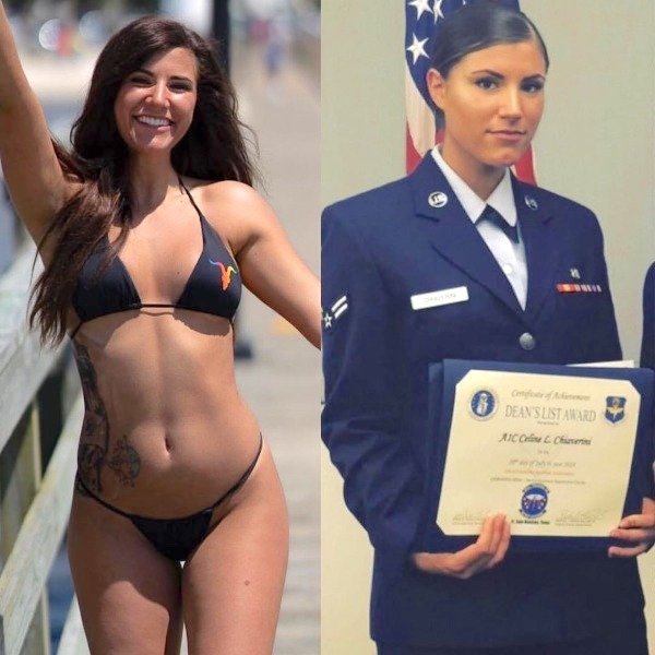 45 Sexy Girls With VS. Without Uniforms 30