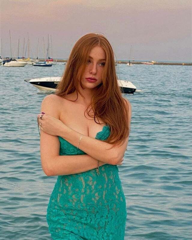 Madeline Ford, a Redhair Beauty with Freckles