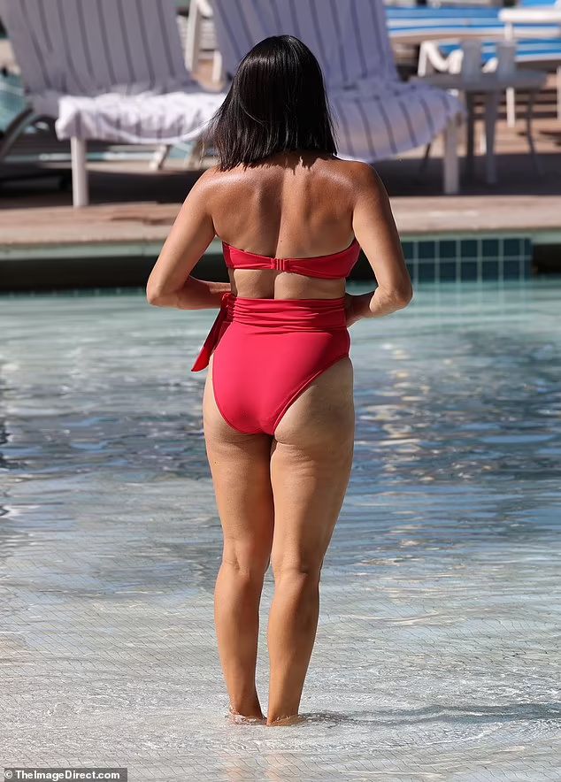 Donned In A Red-Hot Bikini, Nikki Bella Celebrates Easter In California 4